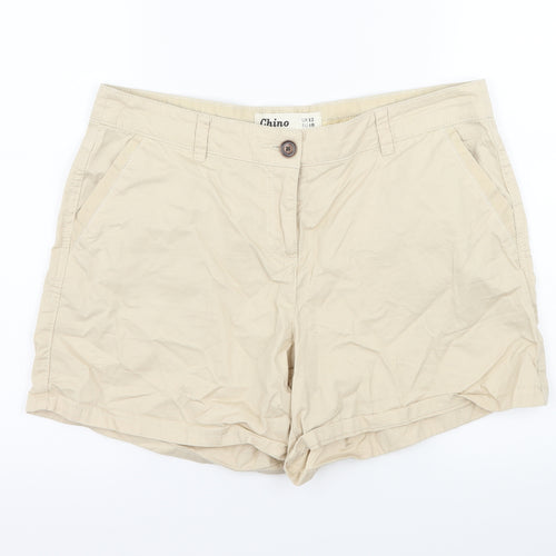 New Look Womens Beige   Hot Pants Shorts Size 12
