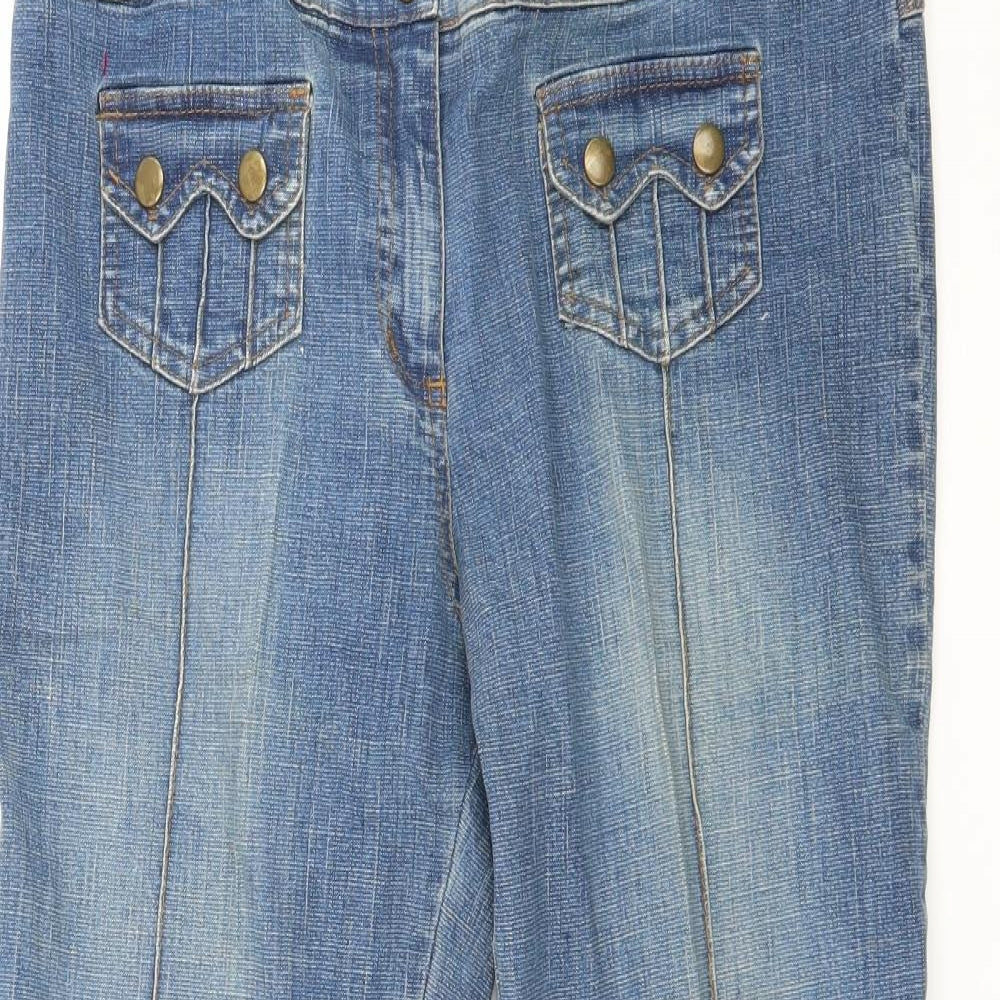 Dorothy Perkins Womens Blue  Denim Straight Jeans Size 14 L22 in