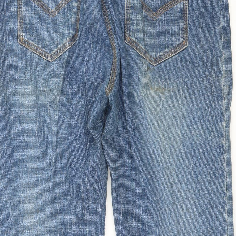 Dorothy Perkins Womens Blue  Denim Straight Jeans Size 14 L22 in