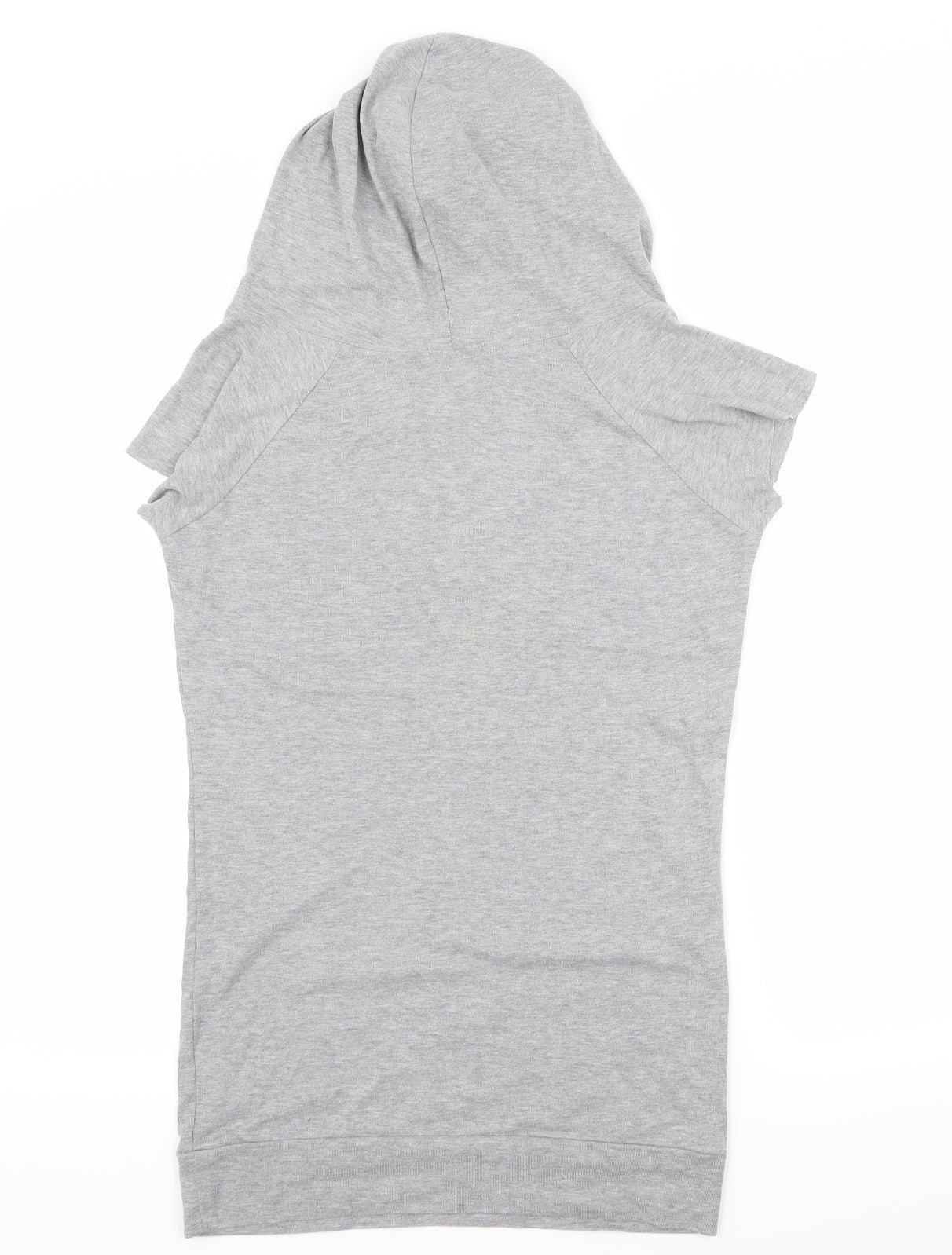 Topshop Womens Grey  Jersey Pullover Hoodie Size 10  - New York