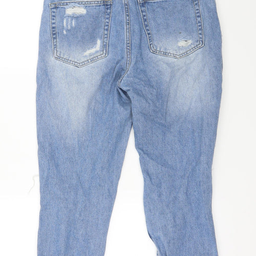 Nasty Gal Womens Blue  Denim Straight Jeans Size 8 L22 in