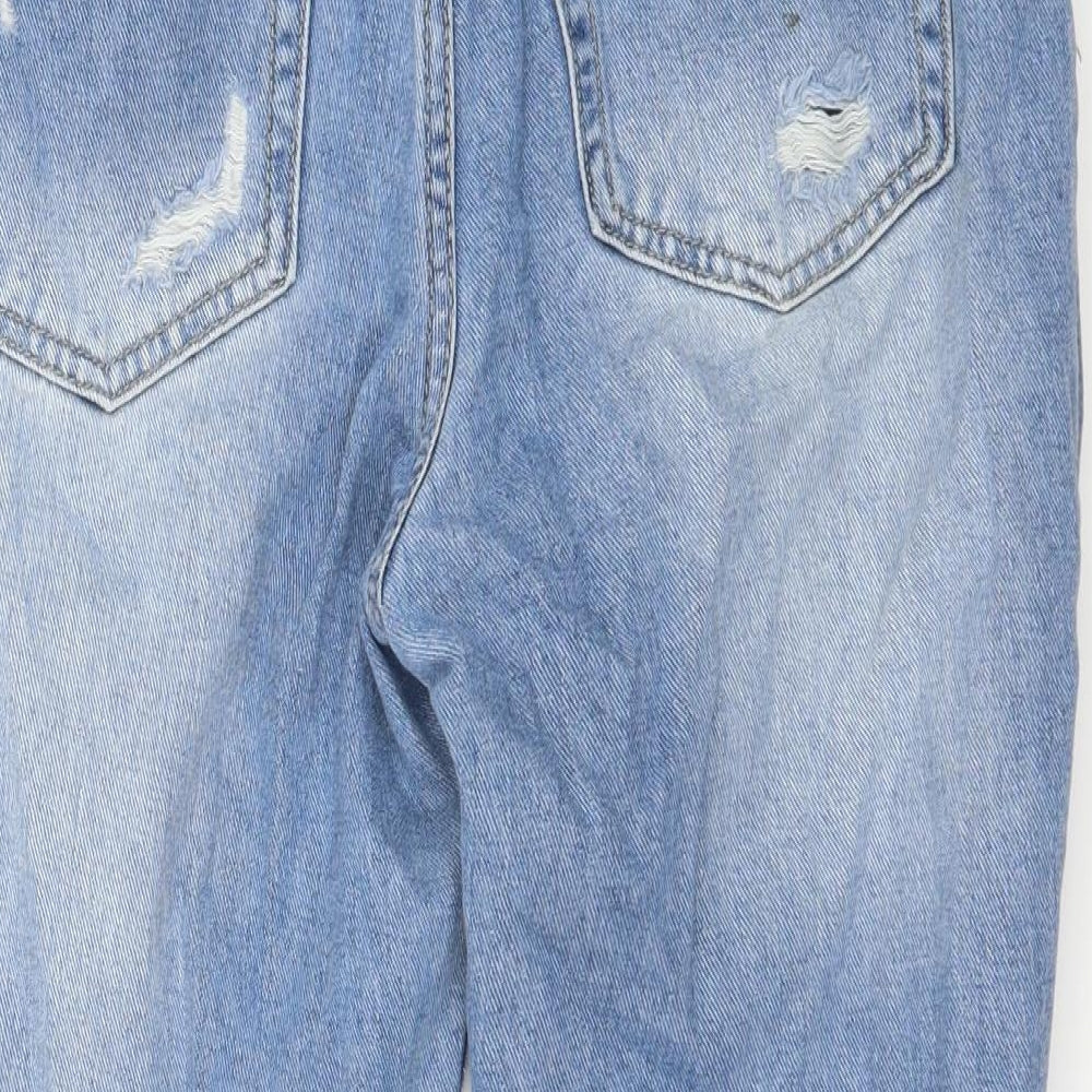 Nasty Gal Womens Blue  Denim Straight Jeans Size 8 L22 in