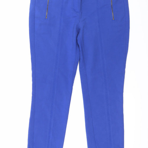 NEXT Womens Blue   Capri Trousers Size 8 L26 in