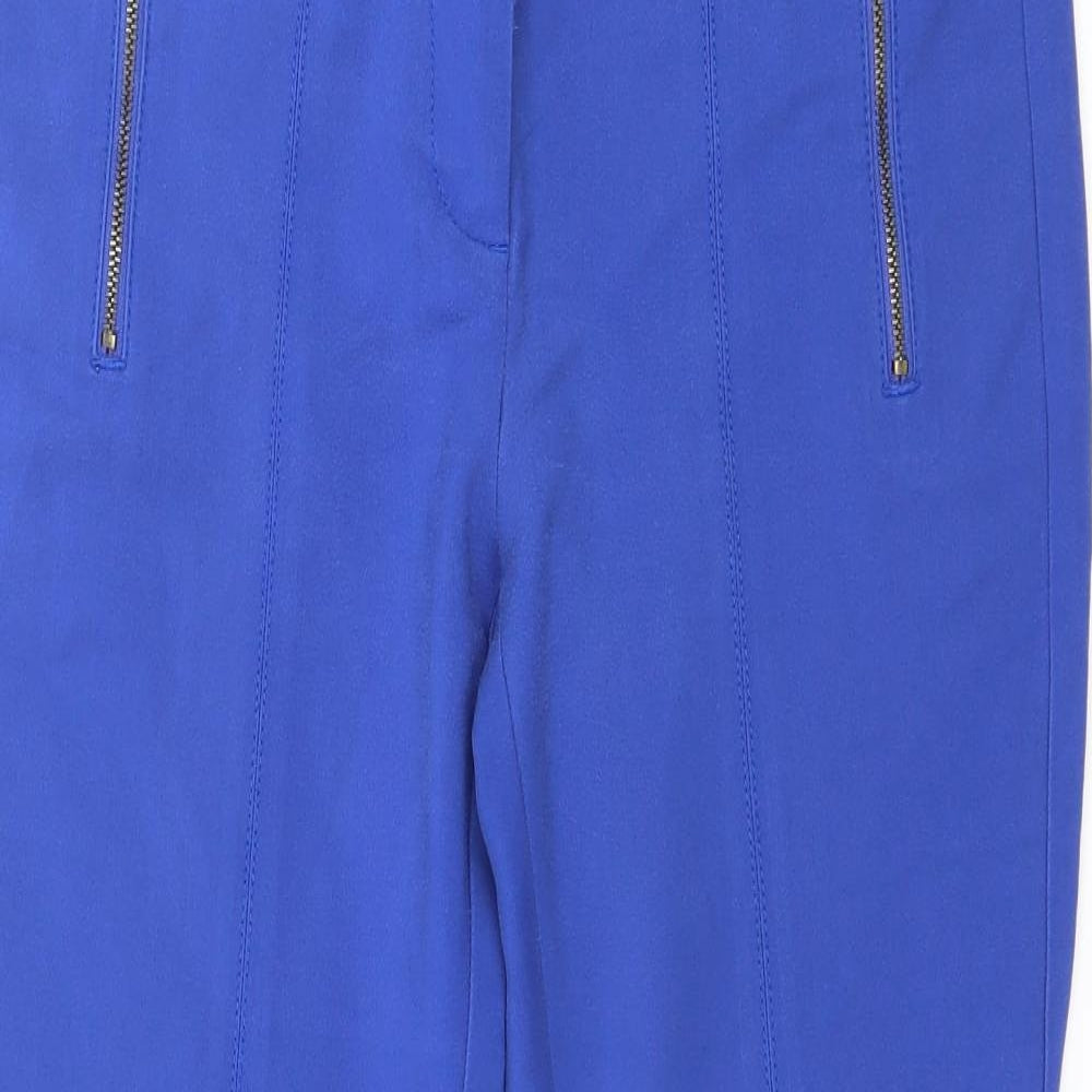 NEXT Womens Blue   Capri Trousers Size 8 L26 in