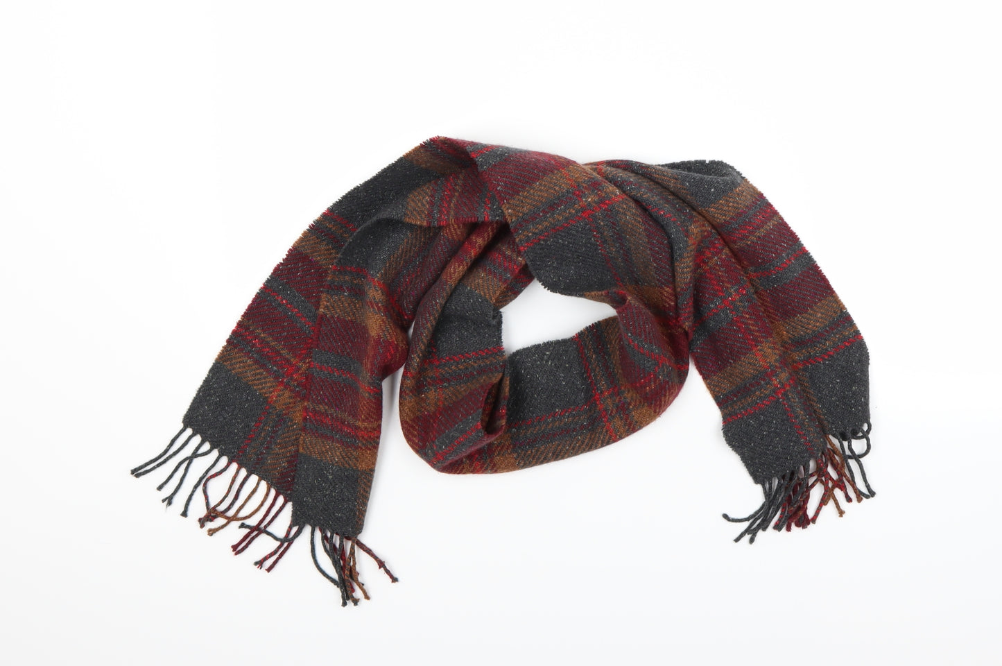 Preworn Unisex Multicoloured Check   Scarf