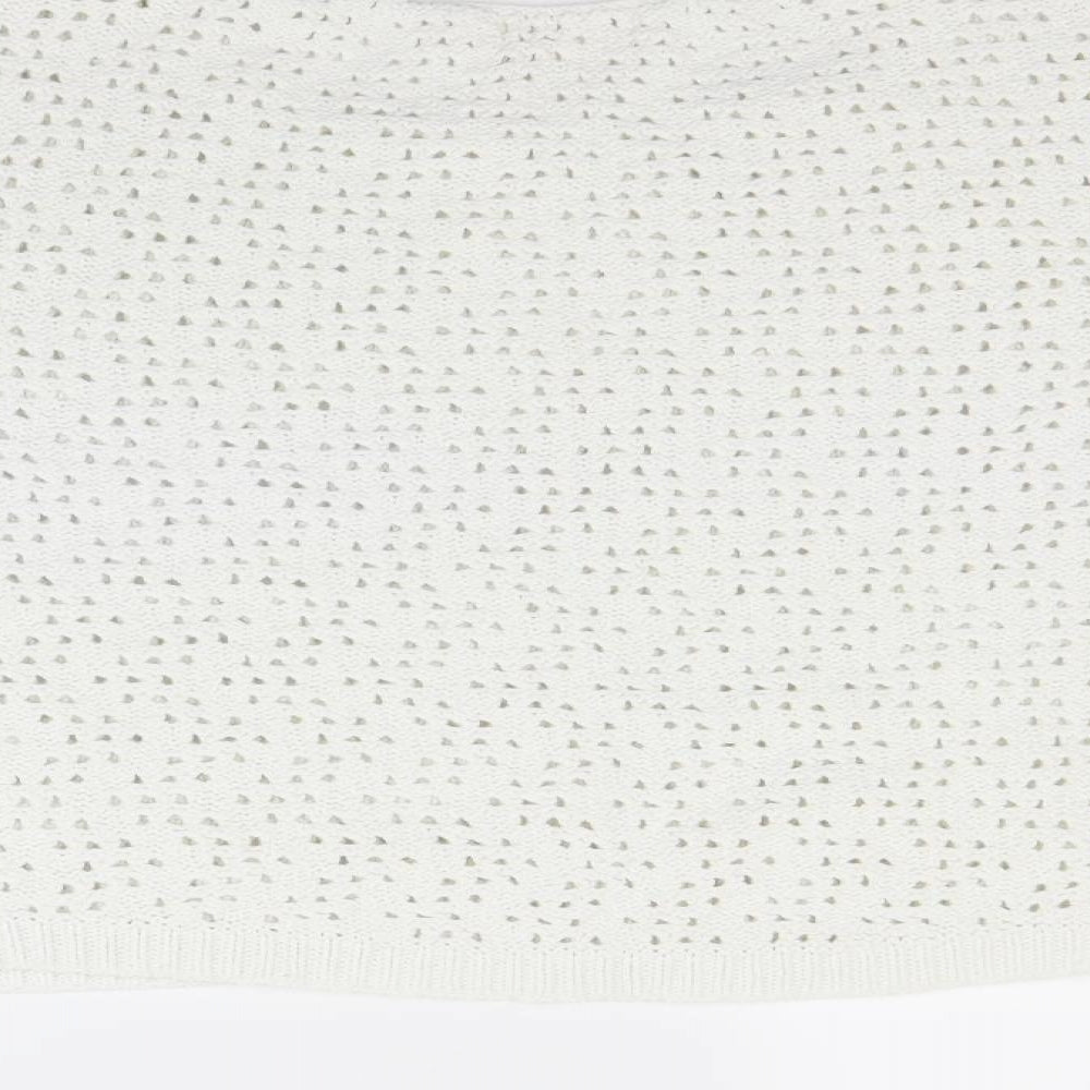NEXT Womens White   Henley Jumper Size 14