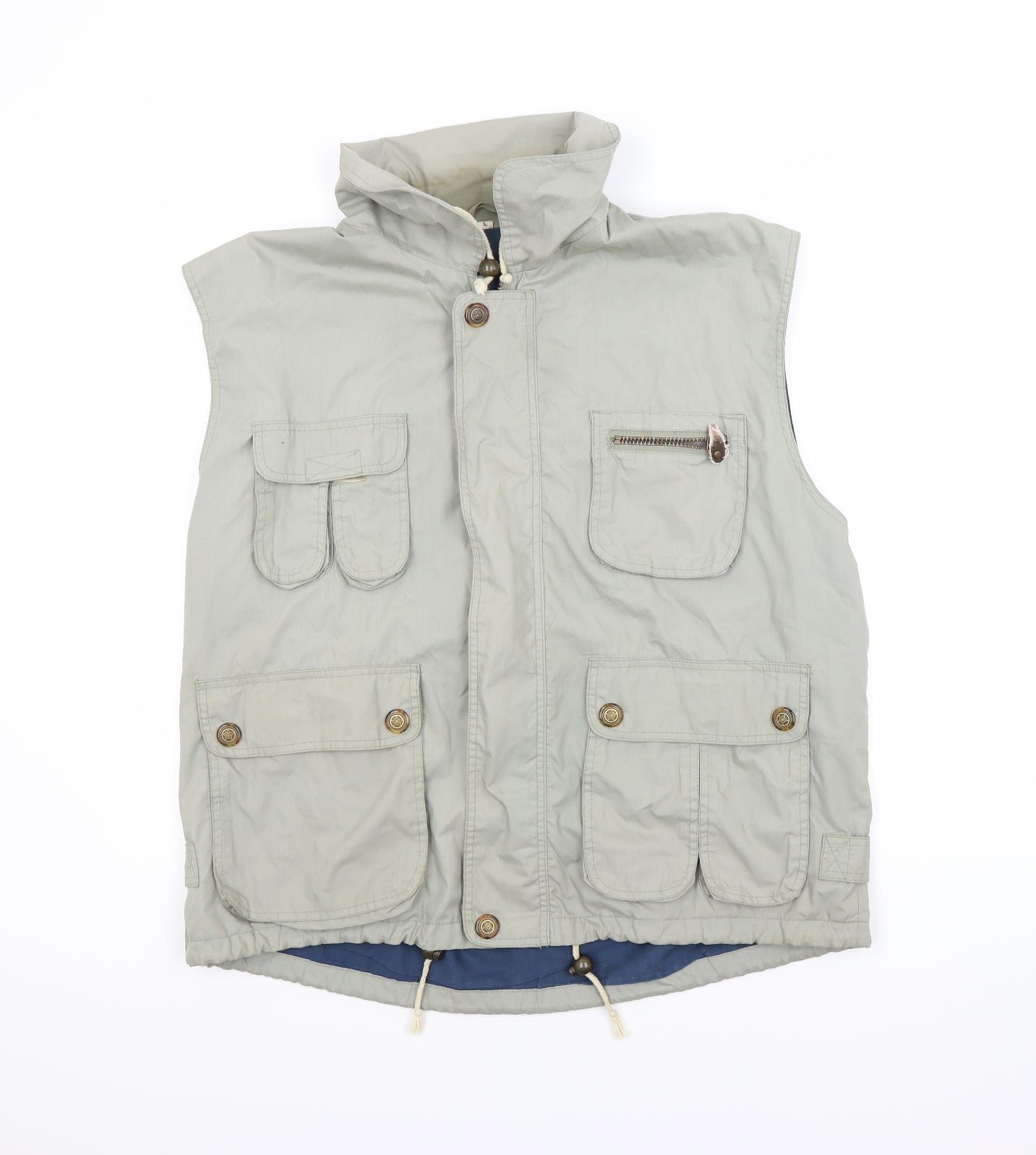 Antartex Mens Beige   Gilet Coat Size L