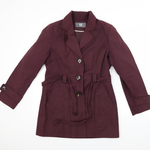 BHS Womens Red   Overcoat Coat Size 12