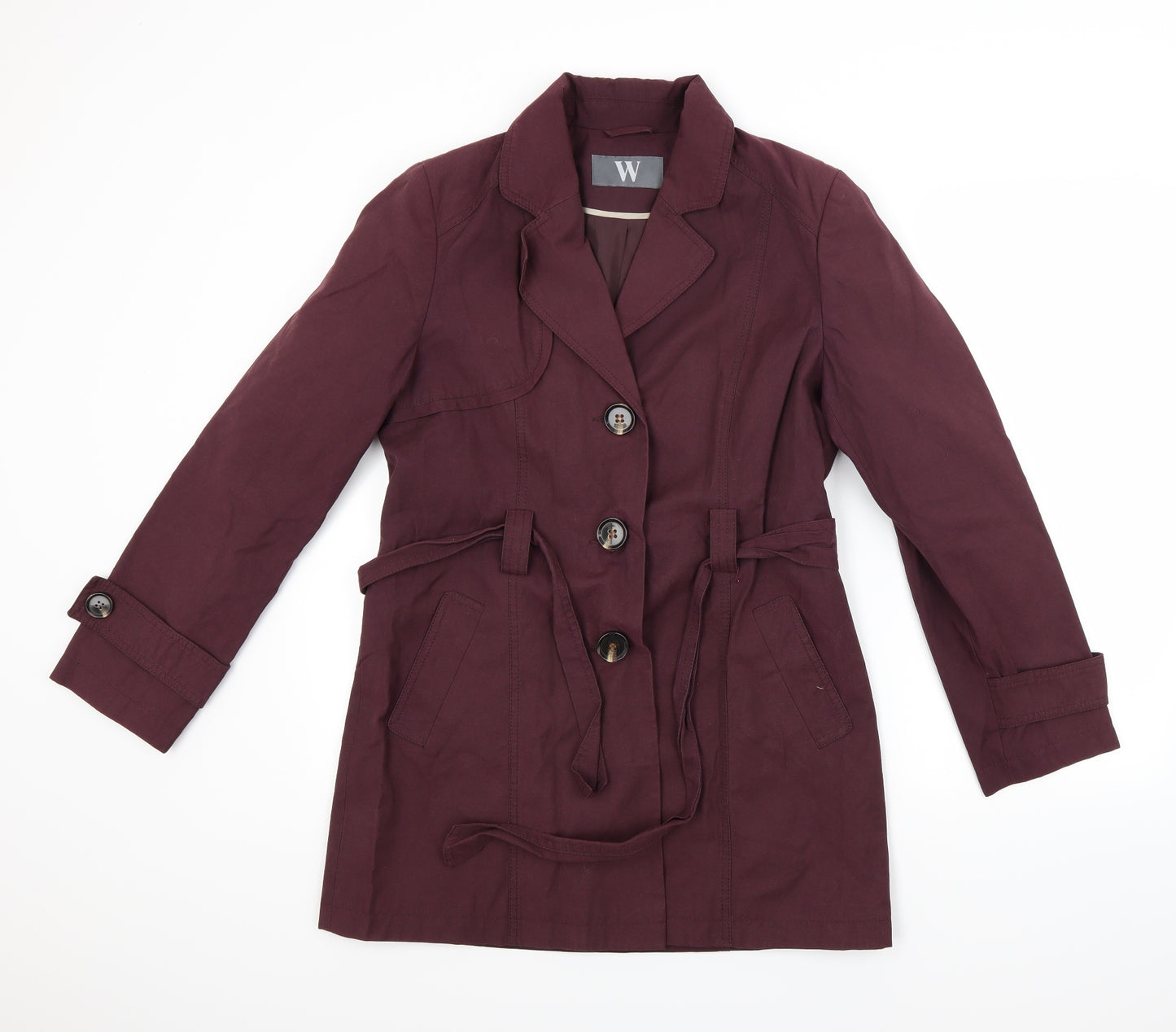 BHS Womens Red   Overcoat Coat Size 12