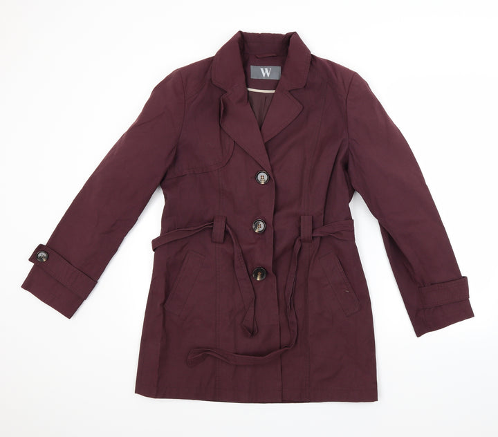 BHS Womens Red   Overcoat Coat Size 12