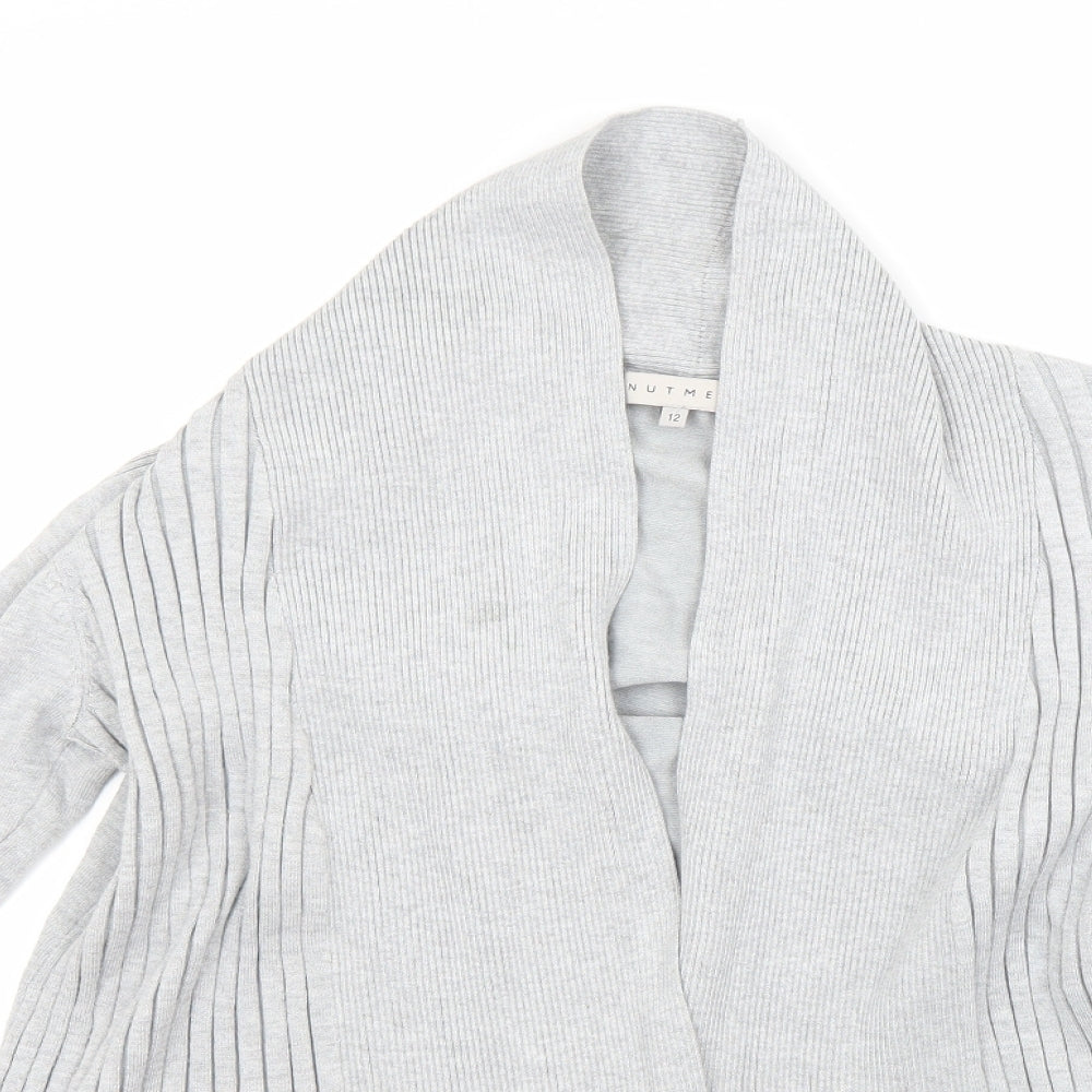 Nutmeg Womens Grey   Cardigan Jumper Size 12