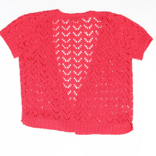 Soon Womens Red   Cardigan Jumper Size 16