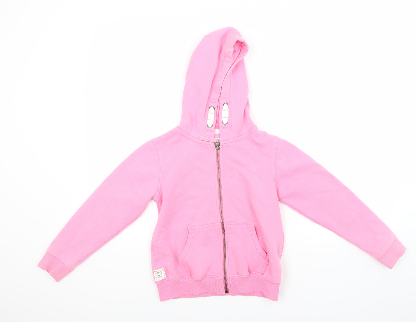 NEXT Girls Pink   Full Zip Hoodie Size 9-10 Years