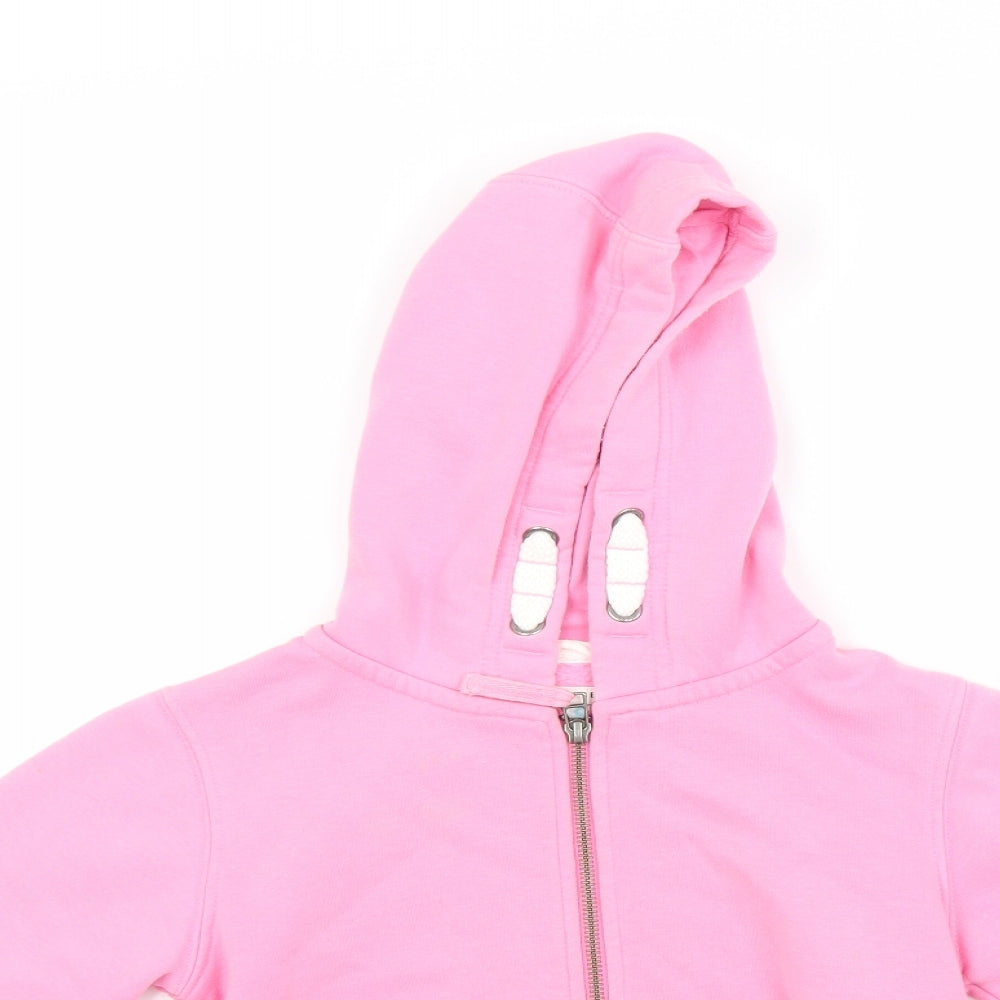 NEXT Girls Pink   Full Zip Hoodie Size 9-10 Years