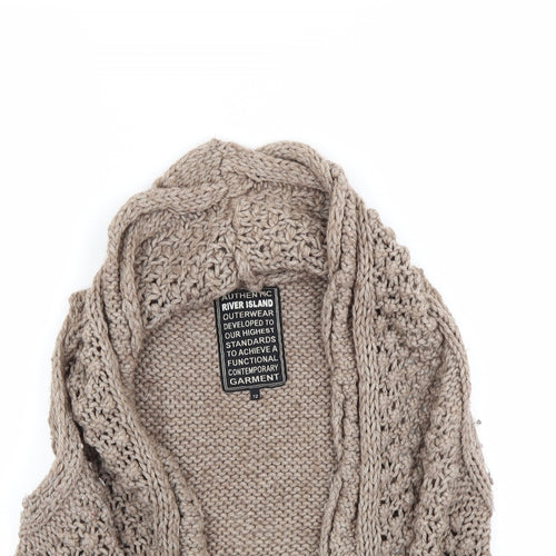 River Island Womens Beige   Cardigan Jumper Size 12