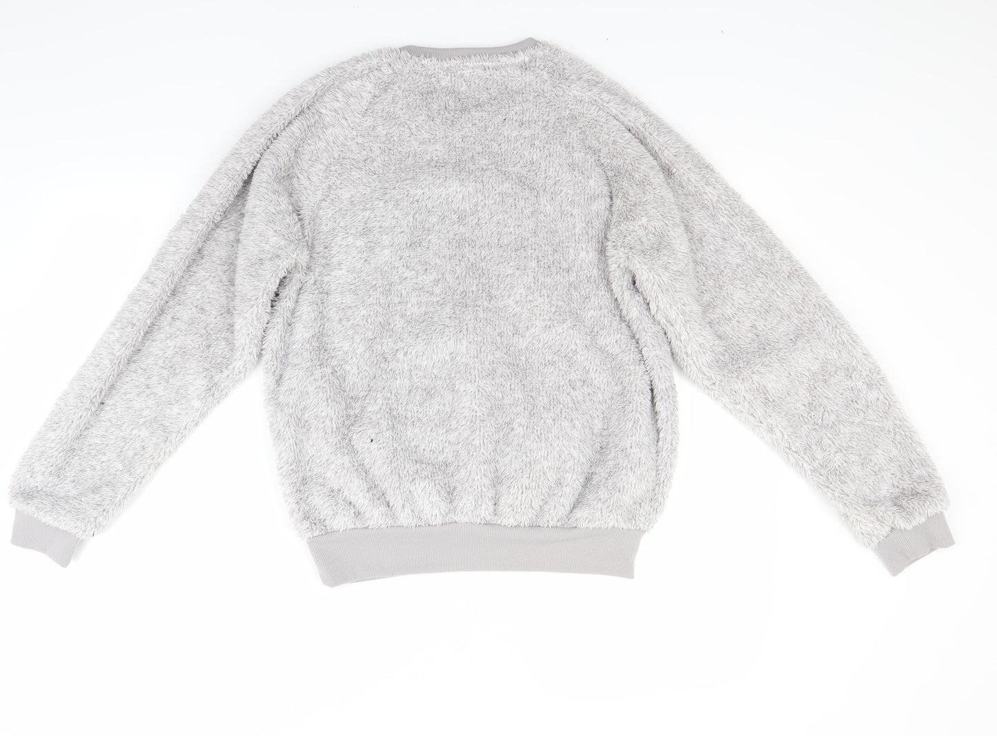 Selena Secrets Womens Grey  Fleece Top Pyjama Top Size 10