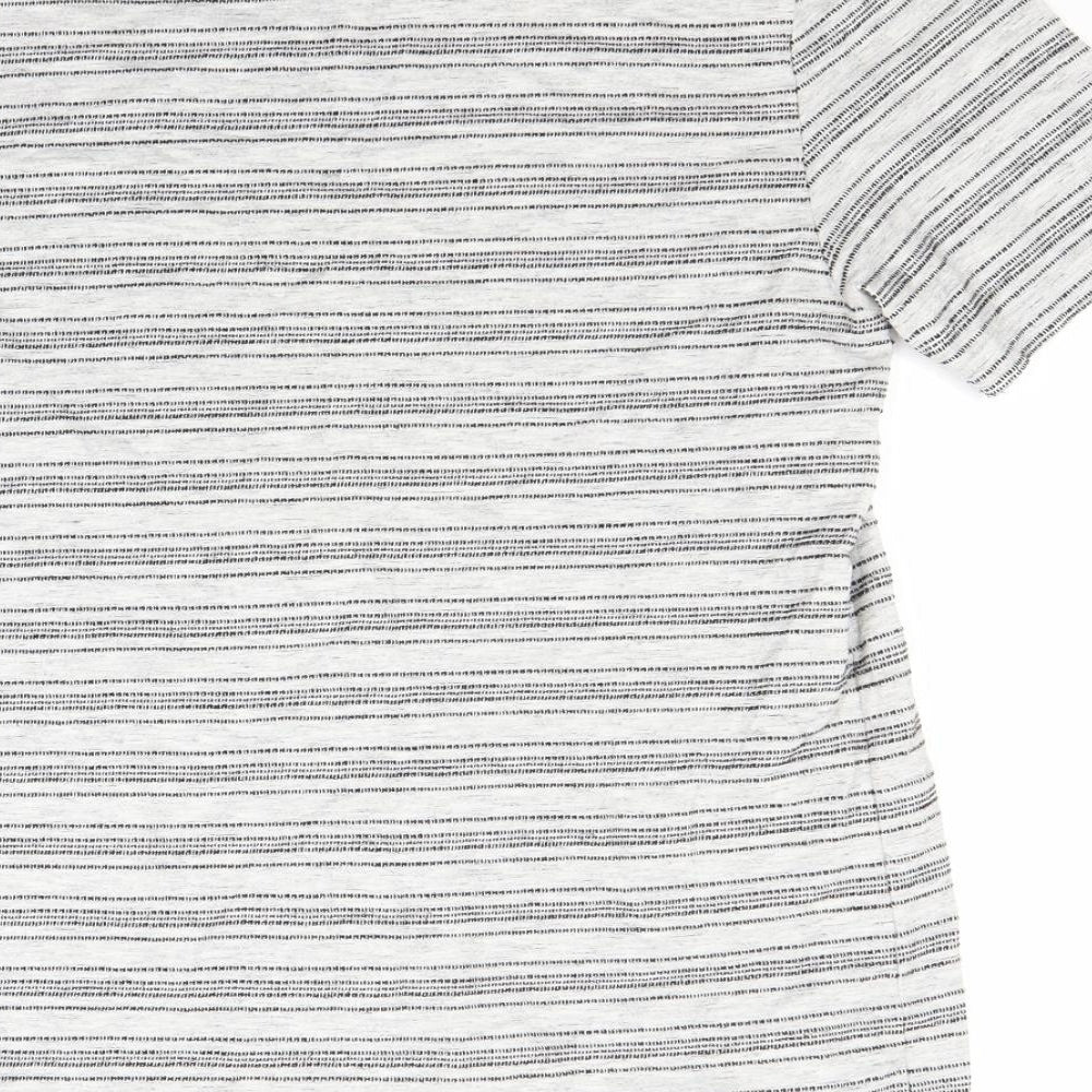 Reiss Mens Grey Striped   T-Shirt Size M