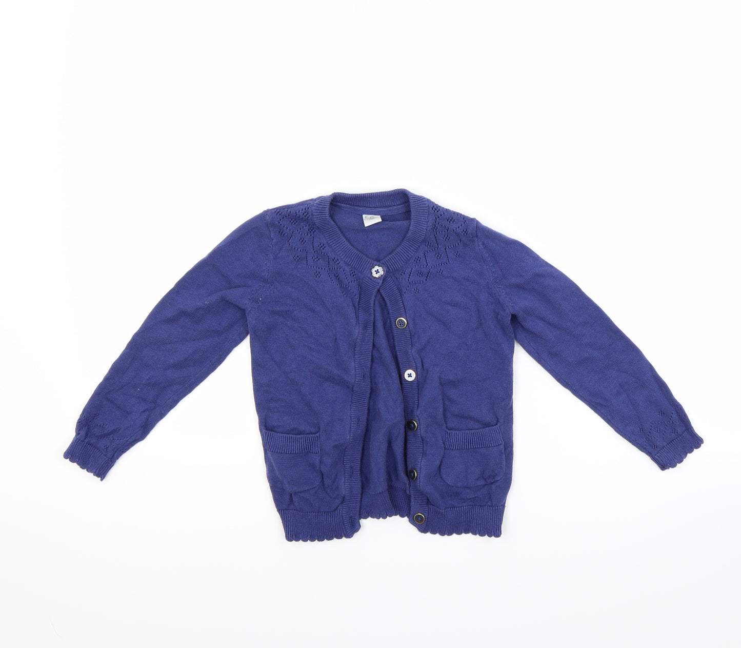 TU Girls Blue   Cardigan Jumper Size 3-4 Years