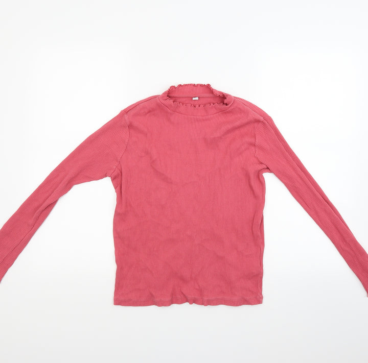 Uniqlo Girls Red Pullover Jumper Size 13 Years