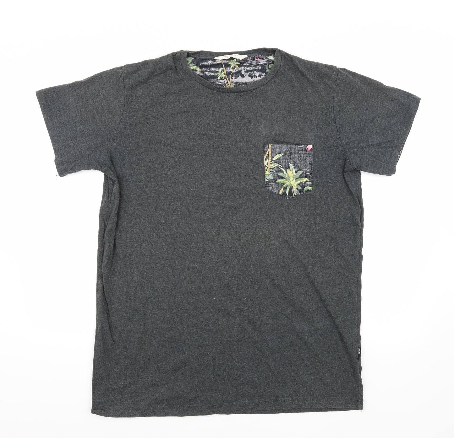 Mr simple  Mens Grey    T-Shirt Size XL