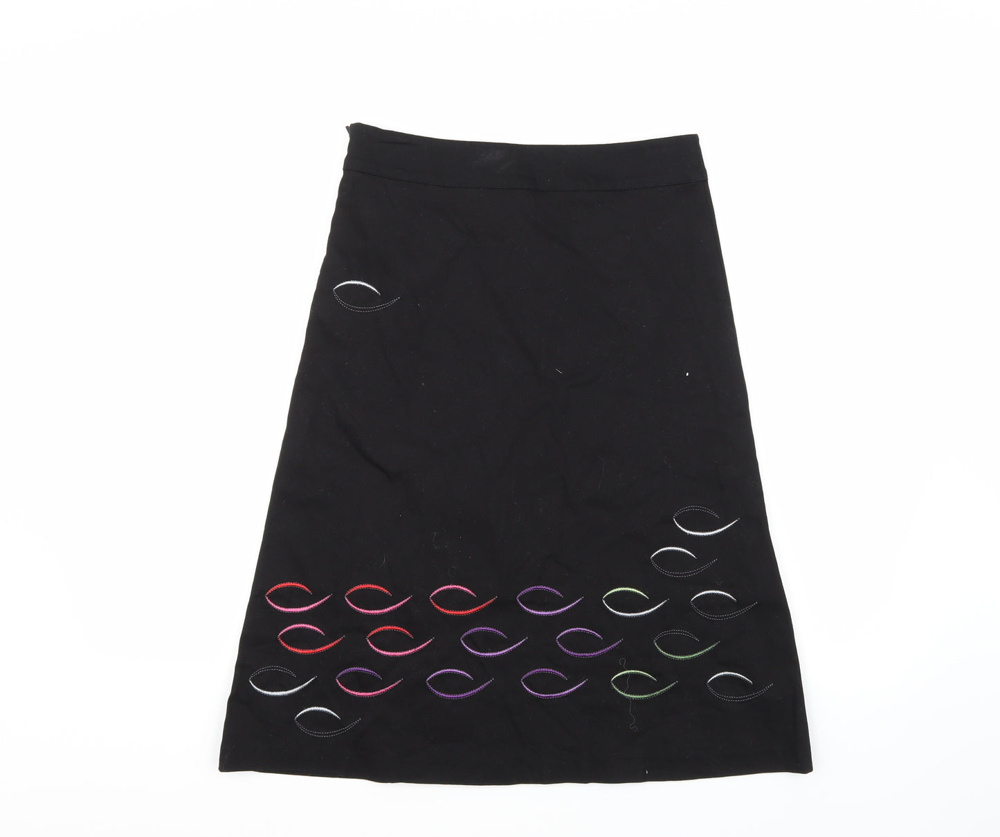 Nicola quilter Womens Black   A-Line Skirt Size 8