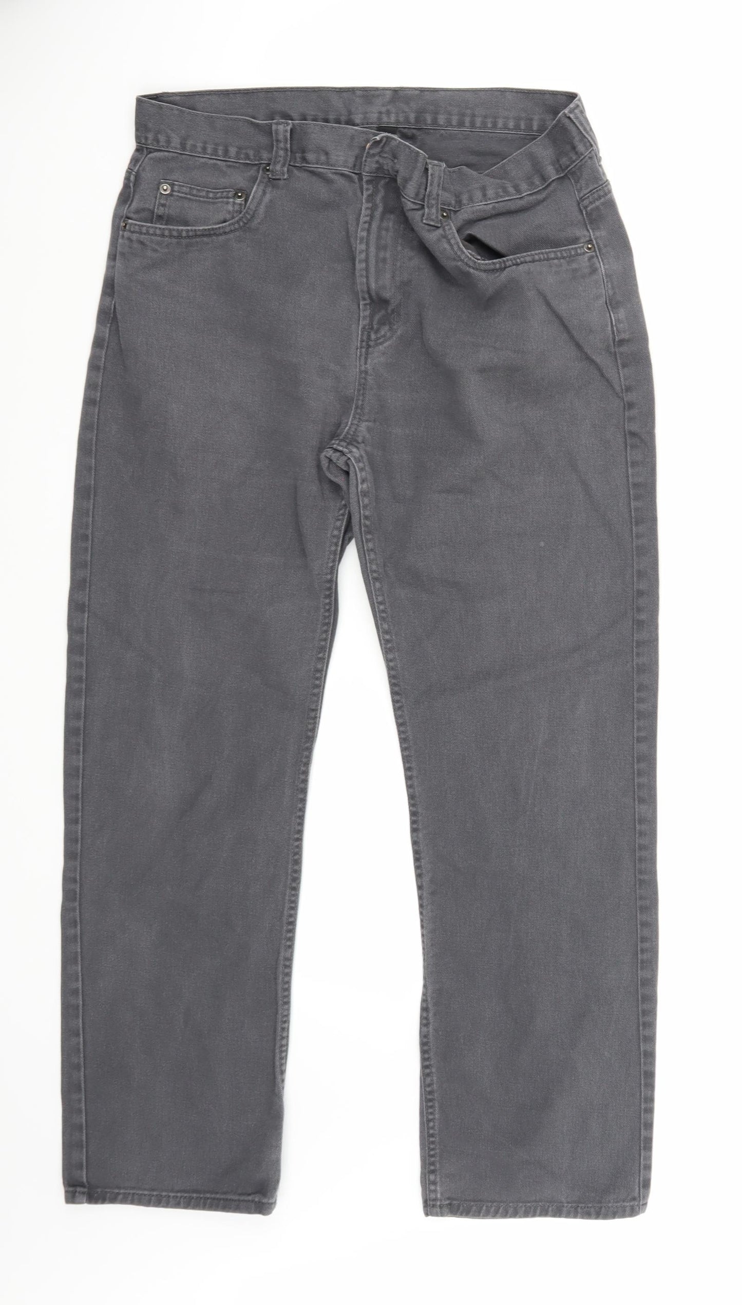 Preworn Mens Grey   Straight Jeans Size 34 L30 in