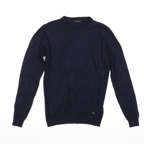 Sobino Mens Blue   Pullover Jumper Size M