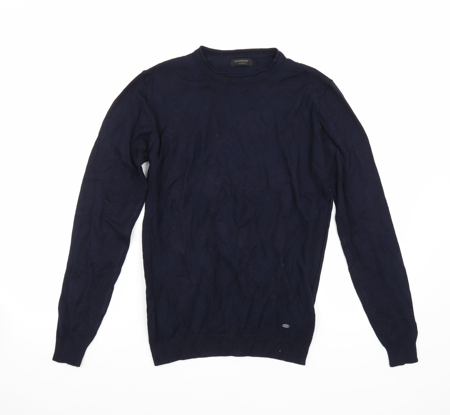 Sobino Mens Blue   Pullover Jumper Size M