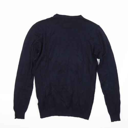 Sobino Mens Blue   Pullover Jumper Size M
