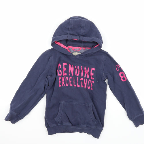 NEXT Girls Blue  Rayon Pullover Hoodie Size 8 Years