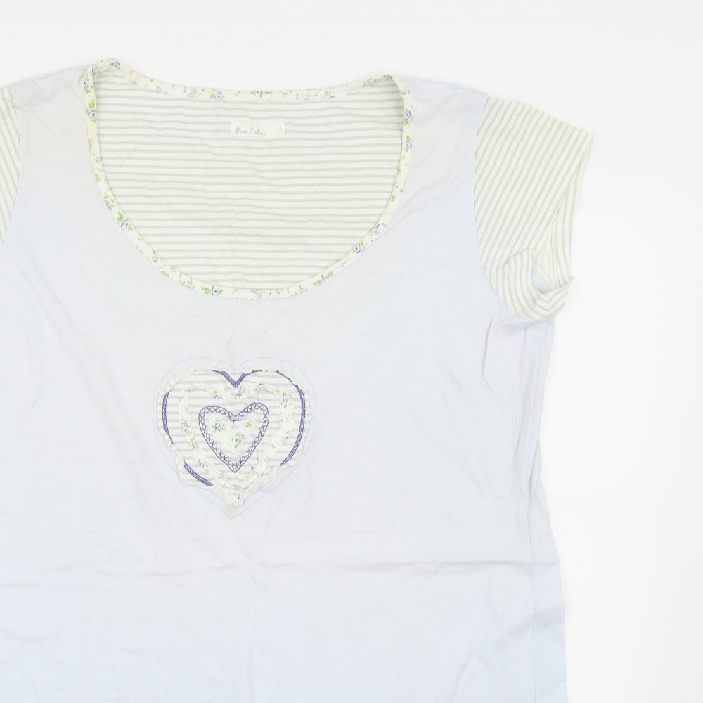 Pure cotton Womens Blue   Basic T-Shirt Size XL