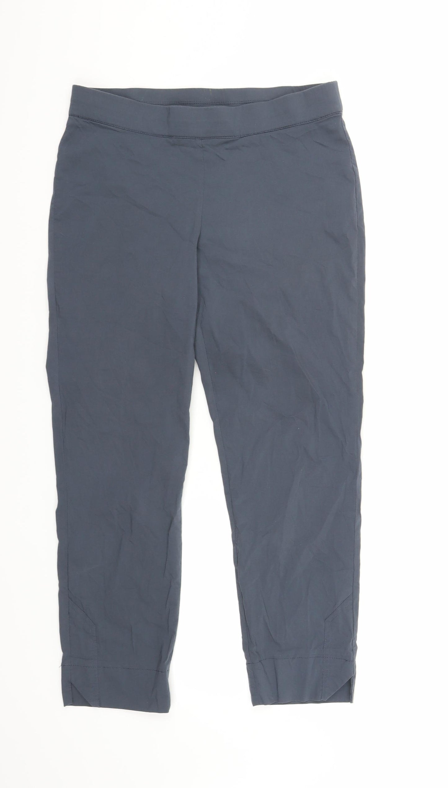 Foil Womens Grey   Cropped Trousers Size 8 L24 in