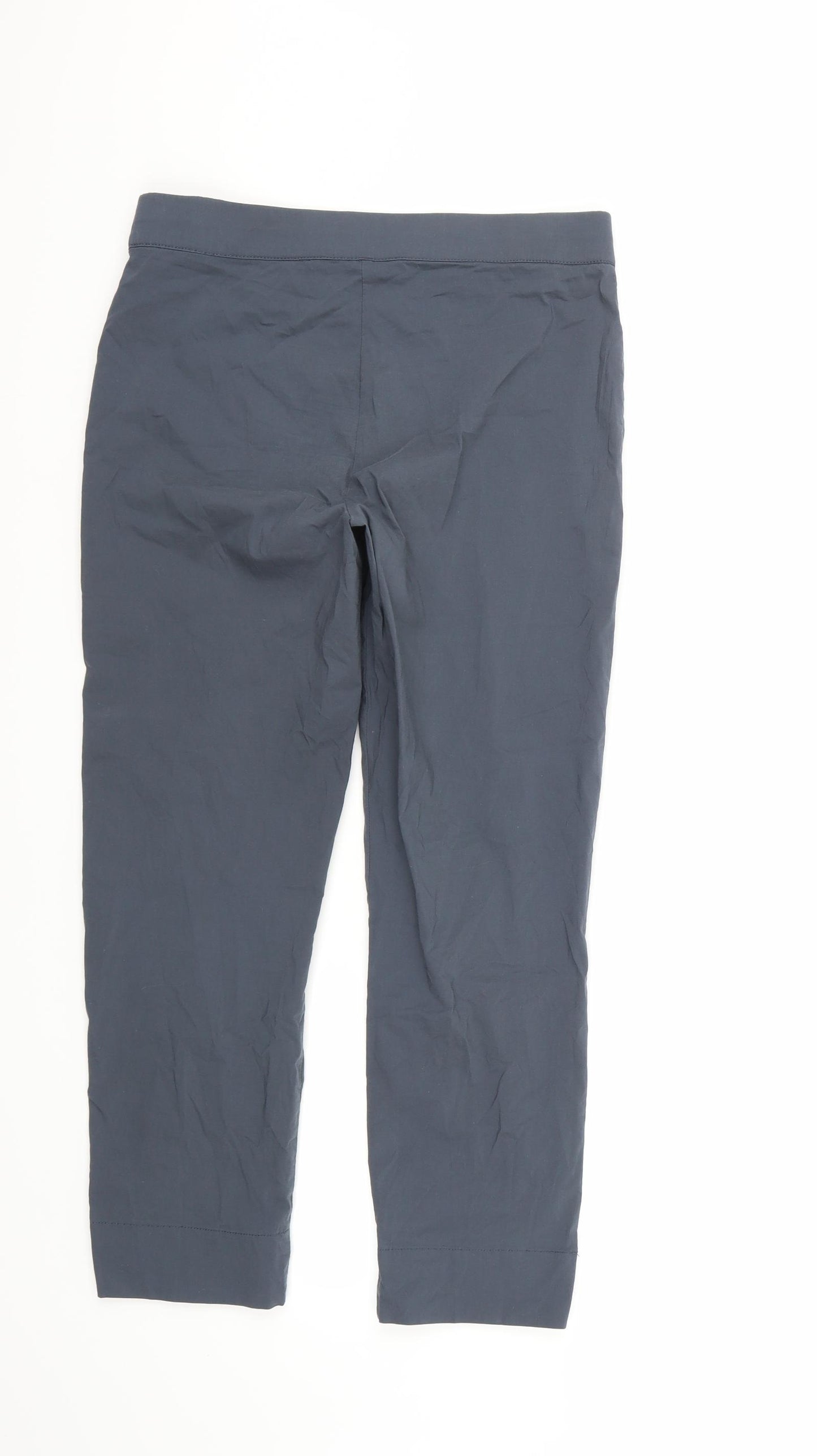 Foil Womens Grey   Cropped Trousers Size 8 L24 in
