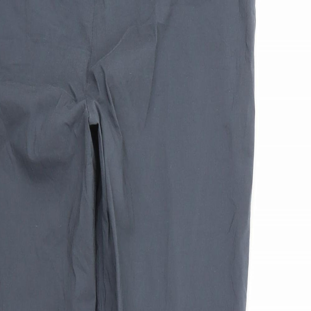 Foil Womens Grey   Cropped Trousers Size 8 L24 in