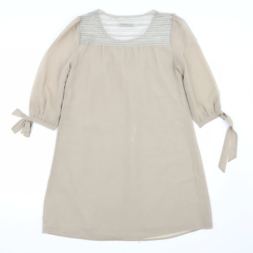 Darling Womens Beige  Rayon A-Line  Size XS