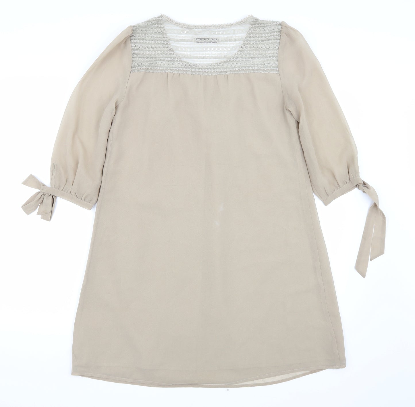 Darling Womens Beige  Rayon A-Line  Size XS