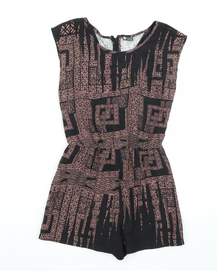 Sparkle & Fade Womens Black Playsuit One-Piece Size XS