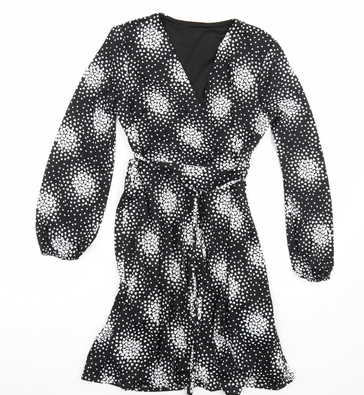Wallis Womens Black A-Line Size 8