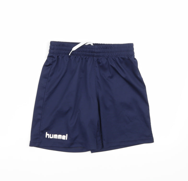Hummel Boys Blue Sweat Shorts Size 10 Years