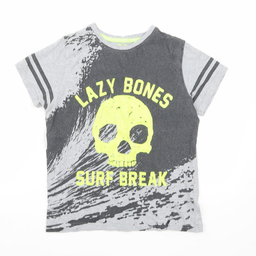 Marks and Spencer Boys Grey   Basic T-Shirt Size 9-10 Years