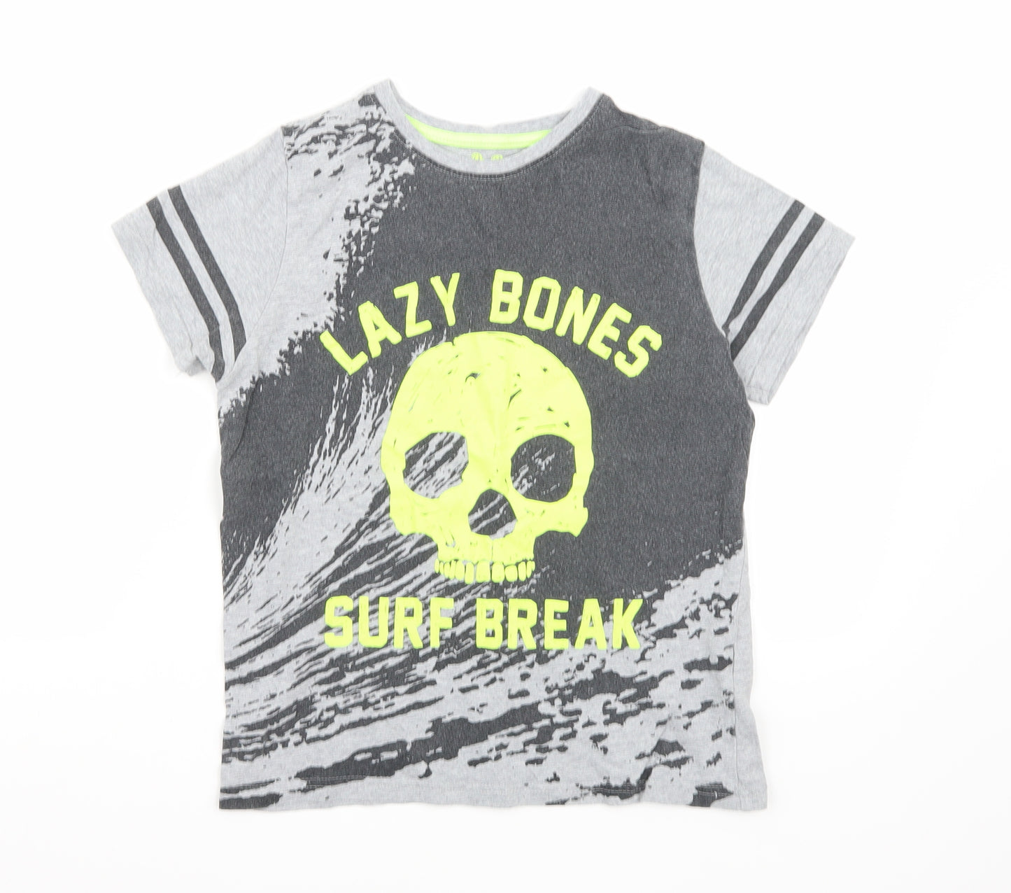 Marks and Spencer Boys Grey   Basic T-Shirt Size 9-10 Years