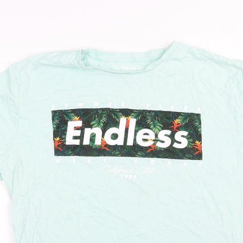 Primark Mens Green  Jersey  T-Shirt Size 2XL  - Summer Vibes