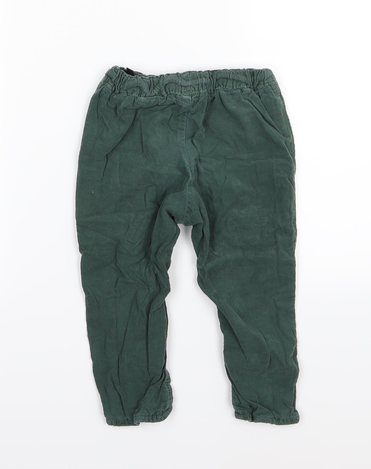 H&M Boys Green  Corduroy Jogger Trousers Size 18-24 Months