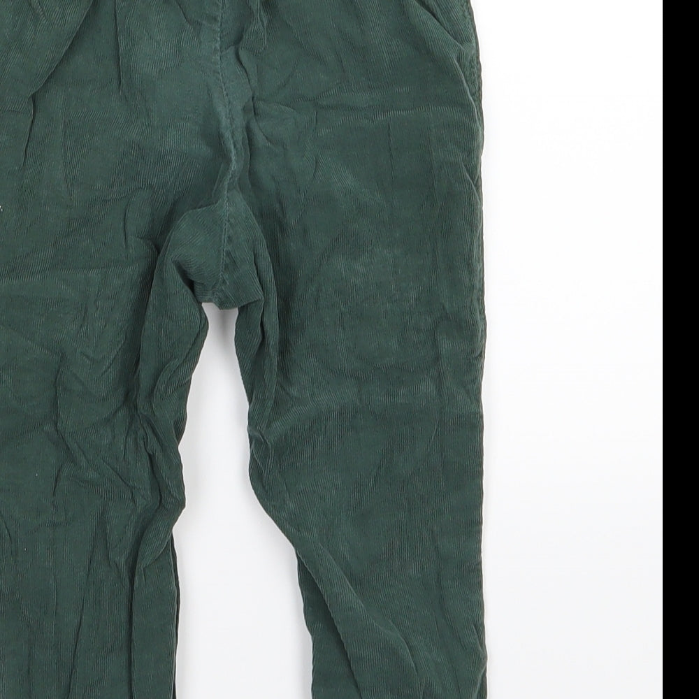 H&M Boys Green  Corduroy Jogger Trousers Size 18-24 Months