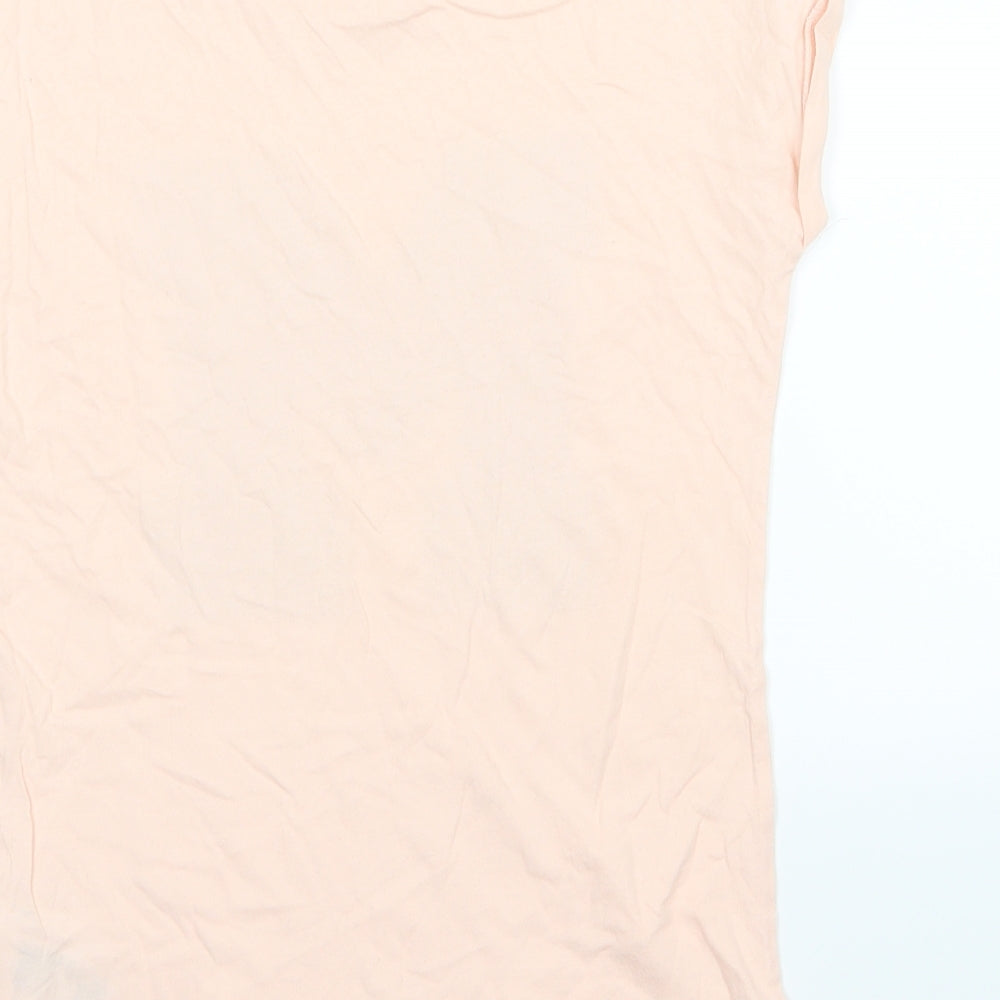 H&M Girls Pink  Jersey Basic T-Shirt Size 10-11 Years  - M Sequin