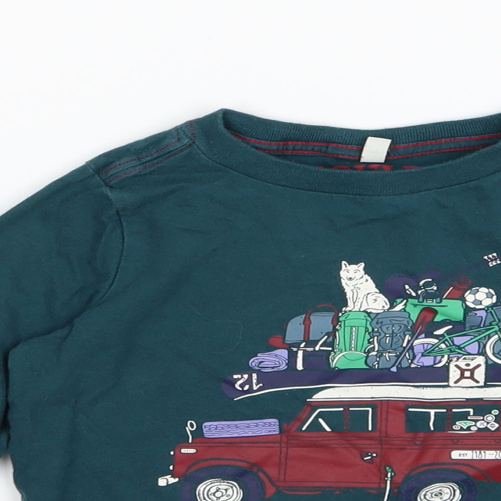 Joules Boys Green  Jersey Basic T-Shirt Size 4 Years  - Camping