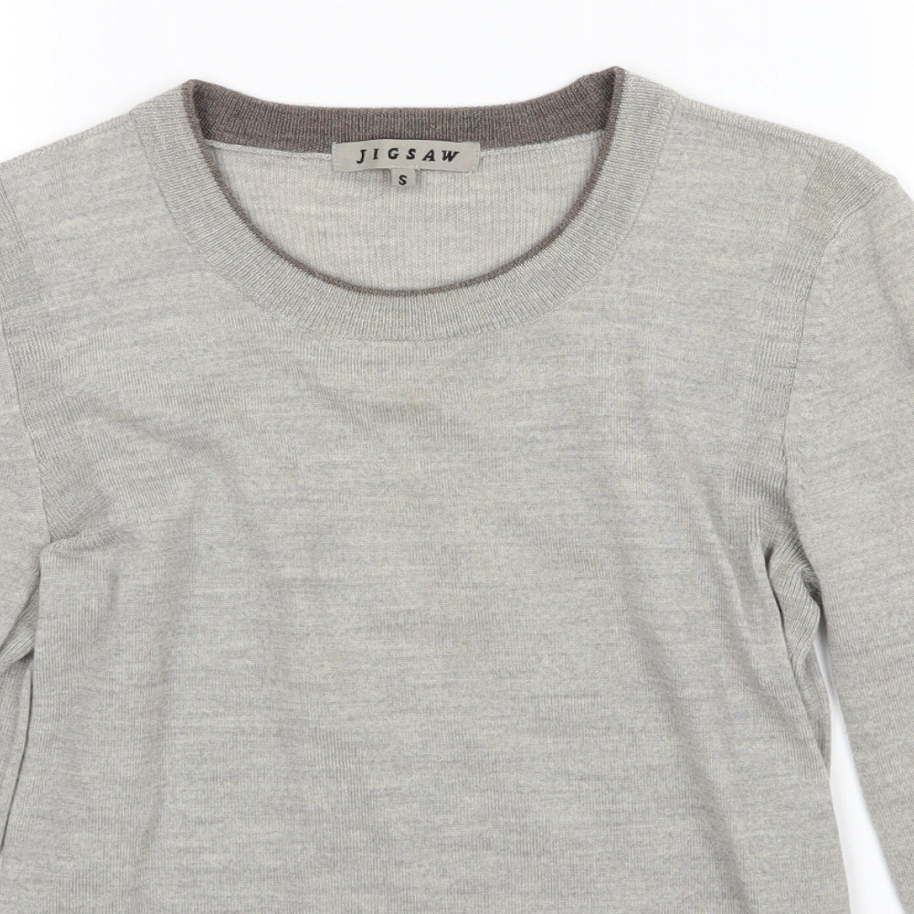 Jigsaw Womens Grey  Knit Pullover Jumper Size S