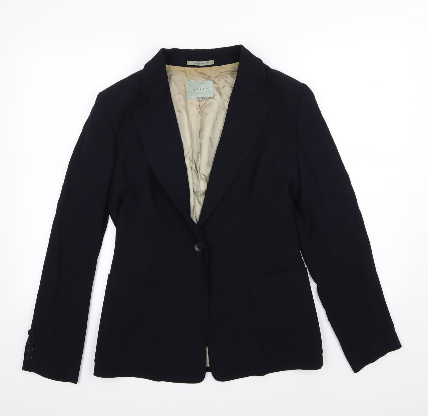Jigsaw Womens Blue   Jacket Suit Jacket Size 12