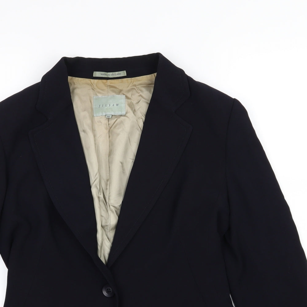 Jigsaw Womens Blue   Jacket Suit Jacket Size 12