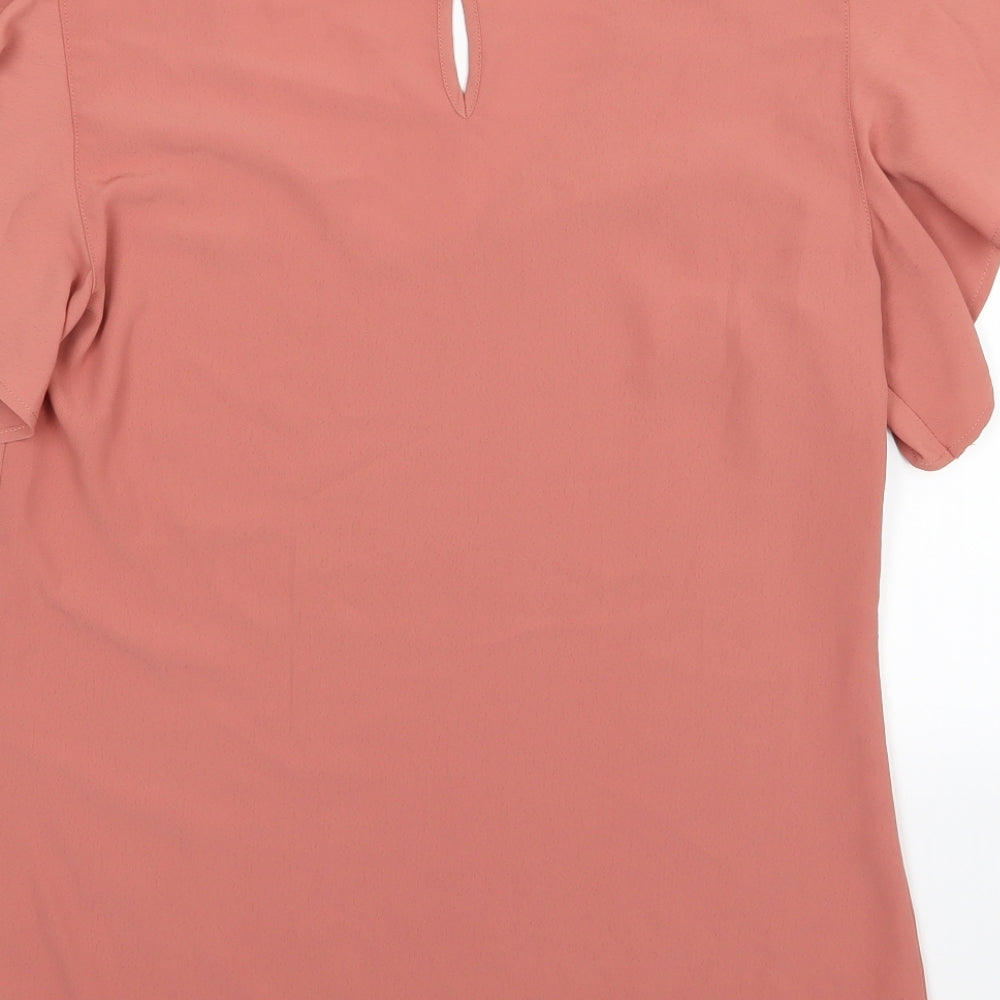 Preview Womens Brown  Chiffon Basic Blouse Size 8